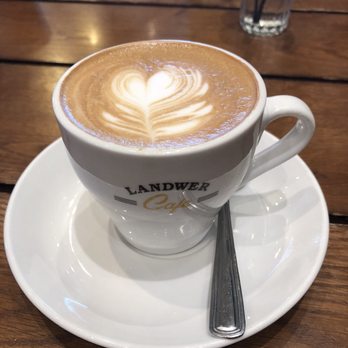Cafe Landwer - Rutherford & Bathurst - Finish off the meal with a cappuccino! - Cafes Near Me - Maple, Ontario