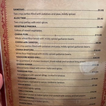 Indian Haweli - Menu 11.28.25 - Indian Near Me - Simi Valley, California