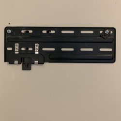 The Big Screen Store - Excessive LARGE holes to hang (L) bracket. According to included hanging instructions, 4 screws are required.