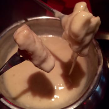 The Melting Pot - Her dip (left) and his dip (right) - Fondue Near Me - Austin, Texas The Melting Pot - Her dip (left) and his dip (right) - Fondue Near Me - Austin, Texas