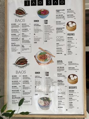 Menu photo 3 Bao Bao Barcelona, B