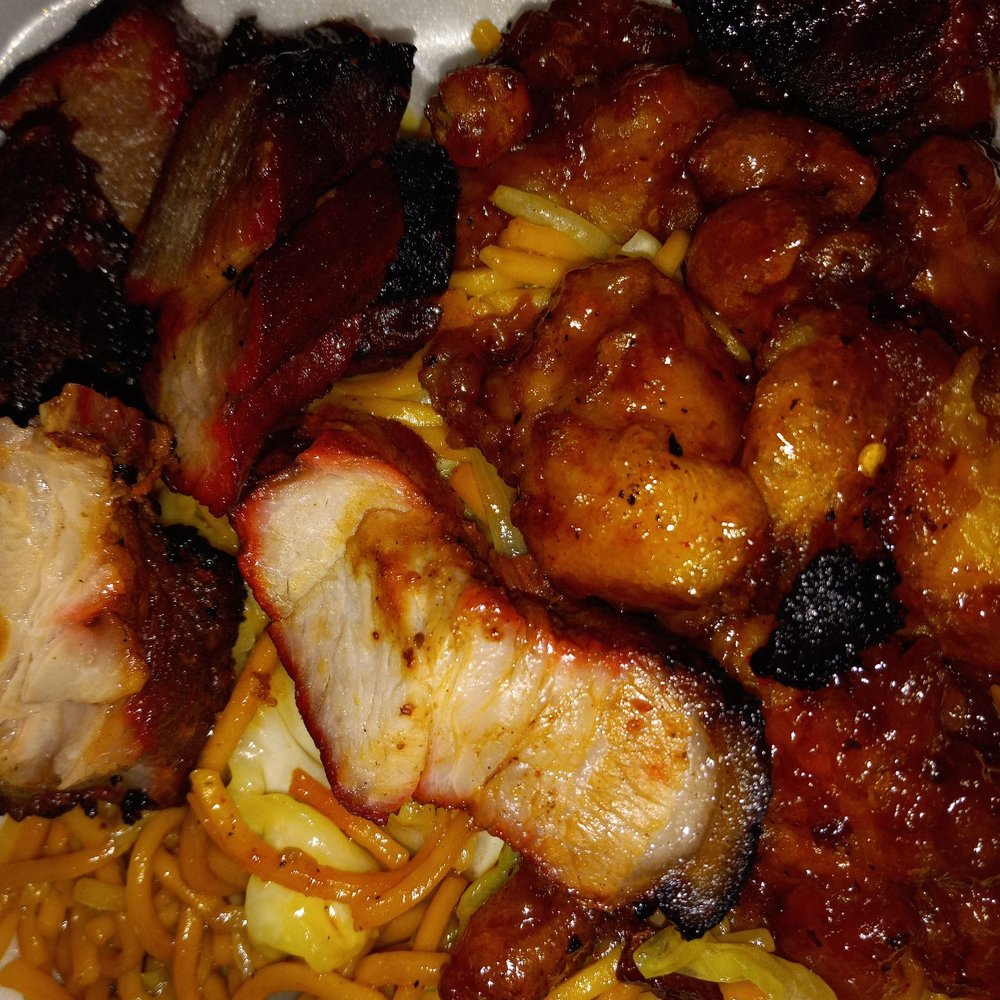 BBQ Pork, Orange Chicken and Chow Mein!