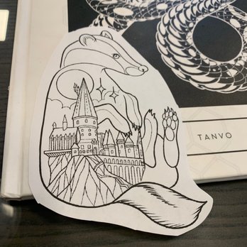 Breakwater Tattoo - Jade showed me the drawing before so I could ask for any adjustments. (I didn't!) - Tattoo Near Me - Long Beach, California