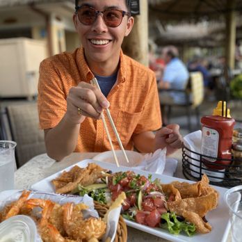 Longboards - Coconut shrimps with fries. Poke wonton!! - Bars Near Me - Kapolei, Hawaii
