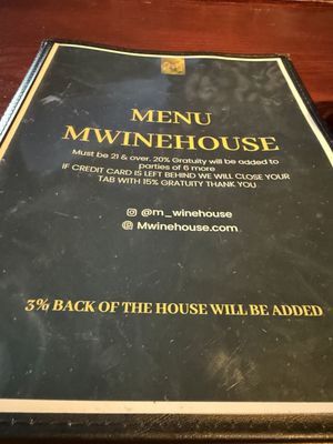 Menu photo 1 M Winehouse San Diego, CA Menu photo 1 M Winehouse San Diego, CA