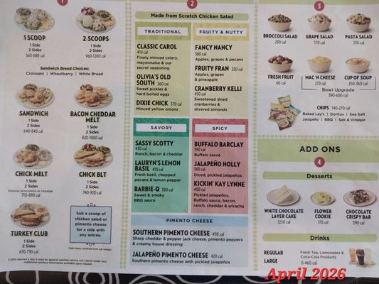Menu photo 1 Chicken Salad Chick College Station, TX