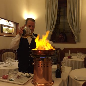 Taverna Agàpe - Lobster flambé cooked table side - Roman Near Me - Rome, RM