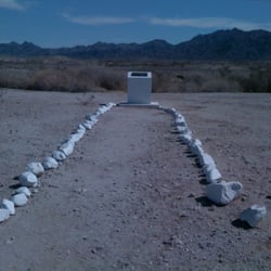 Ligurta Truck Parking Area - memorial on eastbound side