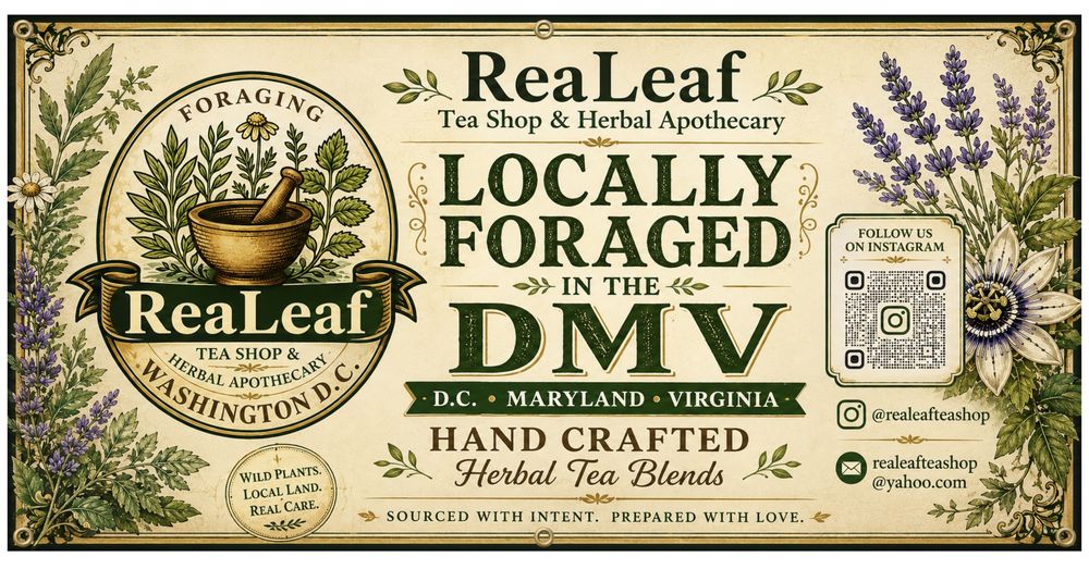 ReaLeaf Tea Shop Logo