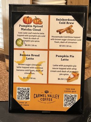 Menu photo 2 Carmel Valley Coffee Roasting Co Carmel, CA Menu photo 2 Carmel Valley Coffee Roasting Co Carmel, CA