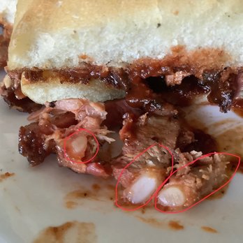 Wagon Wheel BBQ - HARD WHITE BONES OR GRISTLE ALL THROUGHOUT THE SANDWICH!!! - Barbeque Near Me - Mountain View, California Wagon Wheel BBQ - HARD WHITE BONES OR GRISTLE ALL THROUGHOUT THE SANDWICH!!! - Barbeque Near Me - Mountain View, California