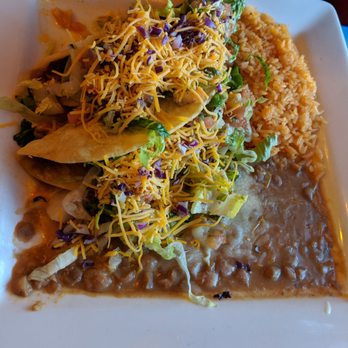 Vaqueros Grill & Cantina - Two tacos with shredded beef (daily special) - Mexican Near Me - Jerome, Arizona Vaqueros Grill & Cantina - Two tacos with shredded beef (daily special) - Mexican Near Me - Jerome, Arizona