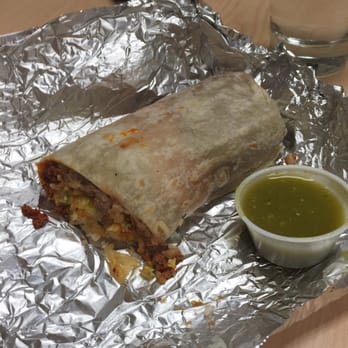 La Michoacana - This is half of the chorizo burrito - Mexican Near Me - Reno, Nevada