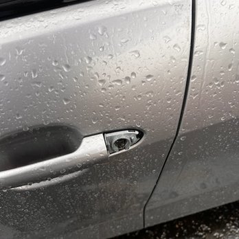 Motor Body - Door lock obviously damaged from being stolen. - Towing Near Me - San Jose, California