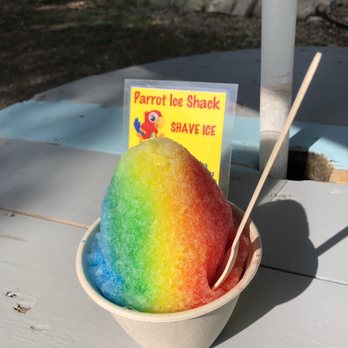 Parrot Ice Shack - Rainbow shave ice - Shaved Ice Near Me - Austin, Texas Parrot Ice Shack - Rainbow shave ice - Shaved Ice Near Me - Austin, Texas