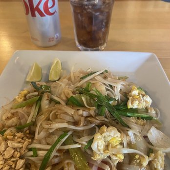 Li's noodles - Chicken Pad Thai - so very good! Didn't ask for any spice level.. perfect May 4, 2023 - Pan Asian Near Me - Matthews, North Carolina
