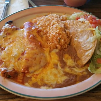 La Milpa - Chicken enchilada with tender juicy chicken, chili relleno and crispy ground beef taco served at the perfect temp - Mexican Near Me - Milpitas, California