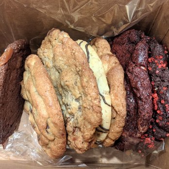 Ali's Cookies Emory - A baker's half dozen for $15 (rounded w/ tax). The berries and cream, Southern red velvet, and toffee crunch so far are delicious. - Bakeries Near Me - Atlanta, Georgia