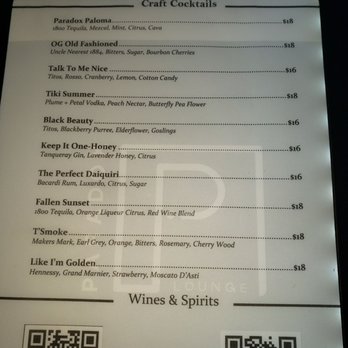 Paradox Lounge - Drink menu - Lounges Near Me - Indianapolis, Indiana Paradox Lounge - Drink menu - Lounges Near Me - Indianapolis, Indiana