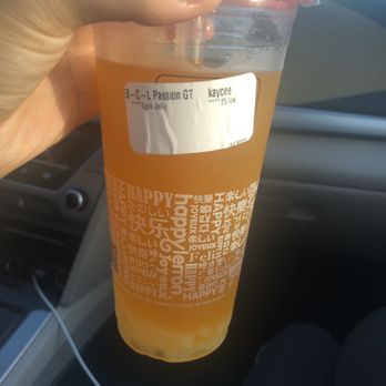 Happy Lemon - Passion green tea - Bubble Tea Near Me - Sunnyvale, California Happy Lemon - Passion green tea - Bubble Tea Near Me - Sunnyvale, California