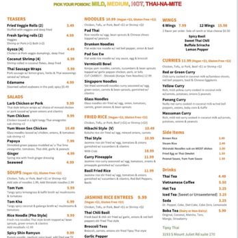 Tipsy Thai - menu - Thai Near Me - Mt. Juliet, Tennessee