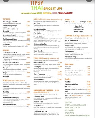 Menu photo 3 Tipsy Thai Mt. Juliet, TN