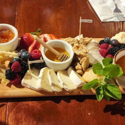 Nettle Meadow Farm Store & Tasting Room - The Beginners cheese board. Great way to start a meal with cheeses made on site...