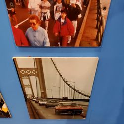 Mackinaw Bridge Museum - Photos of the 1st Walk & Drive on the Mackinaw Bridge. 10/19/2019
