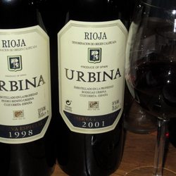 The Wheatsheaf Combe Hay - Bodegas Urbina from Rioja Alta in the dining room