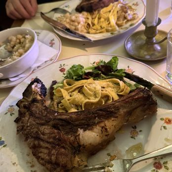 Il Paiolo - Costata Chianina steak My hubby and I shared it Also shared truffle and porcini pasta - Tuscan Near Me - Florence, FI