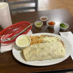 El Charro Authentic - Carne asada burrito!