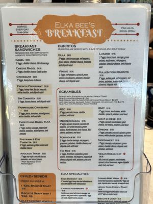 Menu photo 1 Elka Bee's Coffee Haus Wilsonville, OR