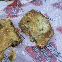 If you like a soggy grilled cheese with green chile sauce instead of chopped green chile, Bob's is the place for you.