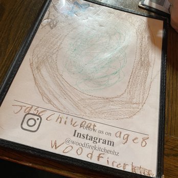 Woodfire Kitchen - Front of menu - Pizza Near Me - Parkton, Maryland