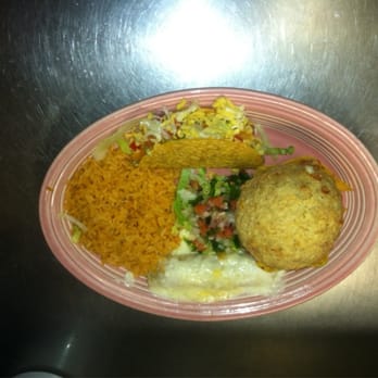 El Sombrero - An amazing fried avocado stuff with beef, chicken, or shrimp. Served with a taco, cheese enchilada, rice, & poco de gallo. - Mexican Near Me - Canton, Texas