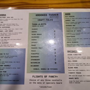 Krooked Tusker Distillery - Drink choices - Distilleries Near Me - Hammondsport, New York