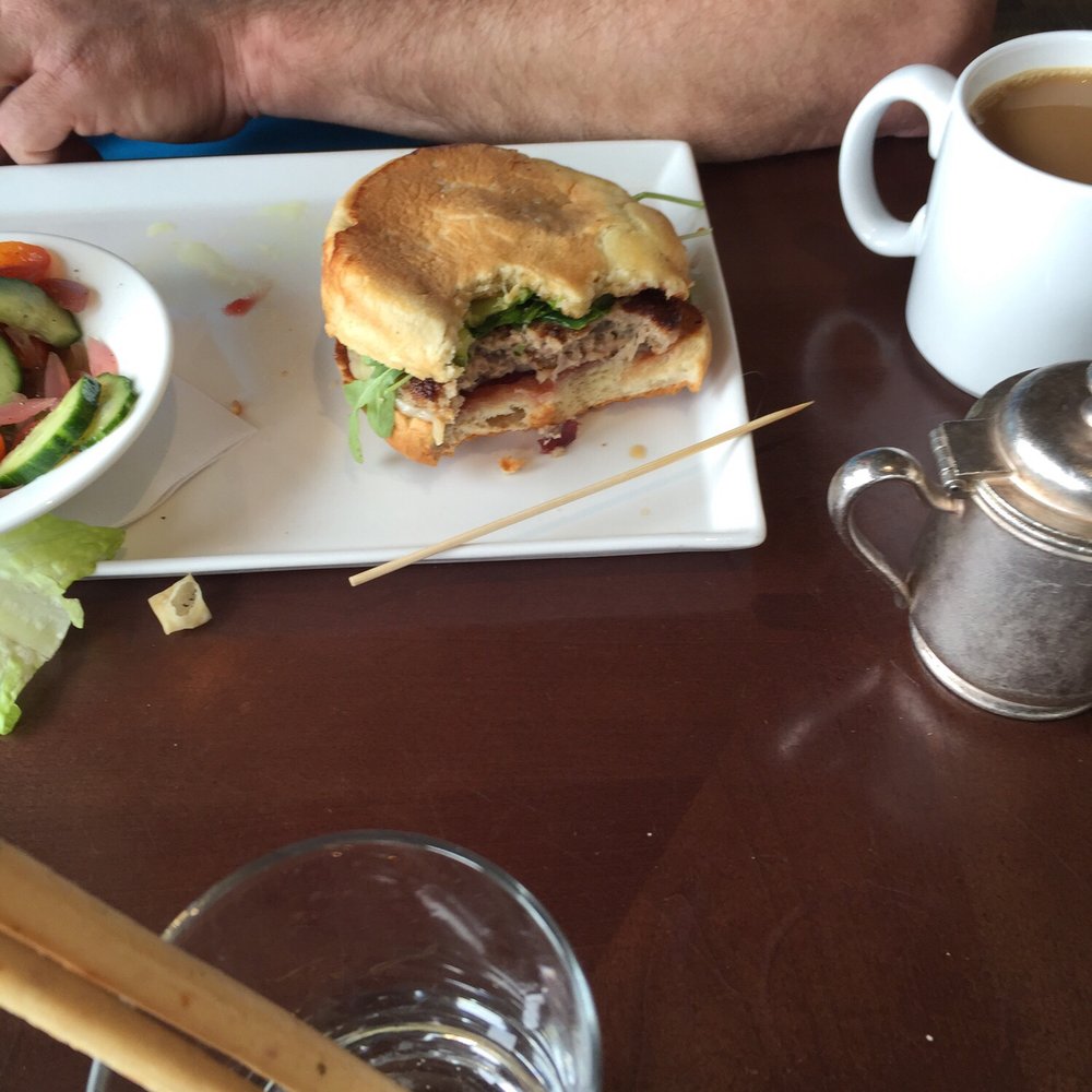 Sticks - Turkey burger, partially eaten by hungry boyfriend! - American Near Me - Pebble Beach, California Sticks - Turkey burger, partially eaten by hungry boyfriend! - American Near Me - Pebble Beach, California