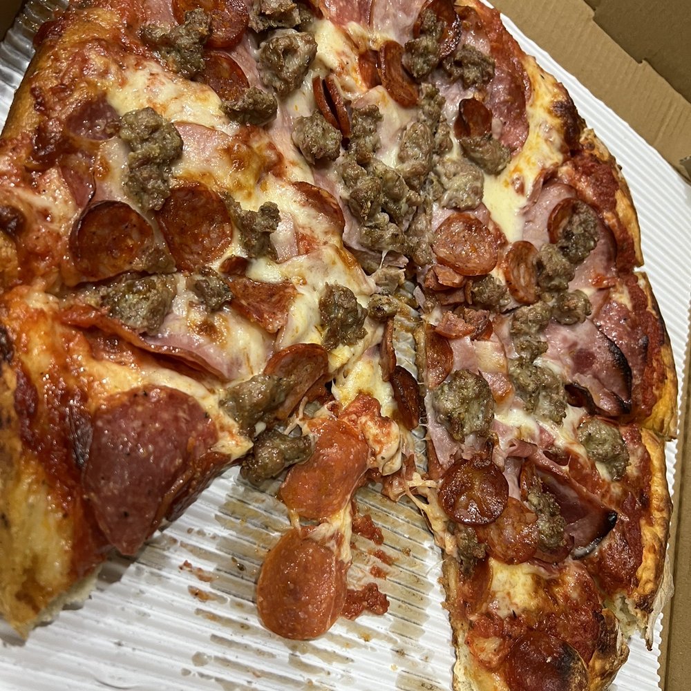 8. Large U.S. Open Pizza (all meat). 8. Large U.S. Open Pizza (all meat).