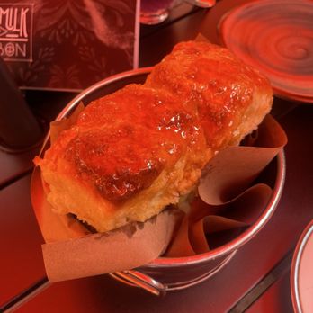 Buttermilk & Bourbon - SIGNATURE WARM HONEY GLAZED BISCUITS - Southern Near Me - Boston, Massachusetts