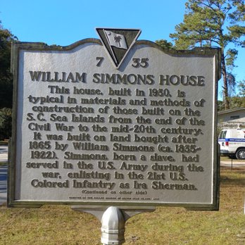 William Simmons House - William Simmons House Historical Marker, Hilton Head Island SC - Landmarks & Historical Buildings Near Me - Hilton Head Island, South Carolina William Simmons House - William Simmons House Historical Marker, Hilton Head Island SC - Landmarks & Historical Buildings Near Me - Hilton Head Island, South Carolina