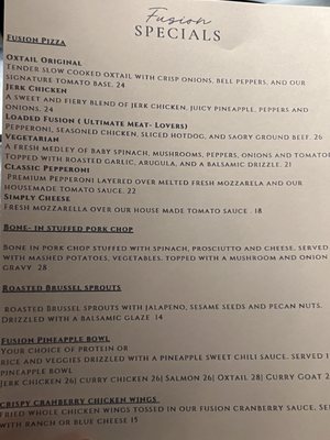 Menu photo 1 Fusion Latin and Caribbean West Warwick, RI