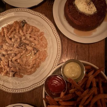 Hatchet Hall - Carrot cavatelli, fries, cornbread - Cocktail Bars Near Me - Los Angeles, California