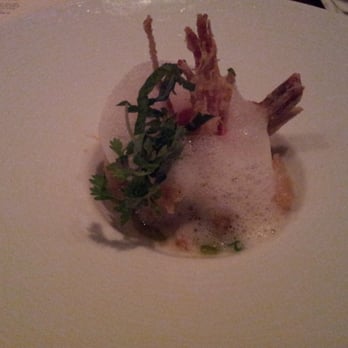 O Ya - Shrimp tempura with bacon truffle oil emulsion - Japanese Near Me - Boston, Massachusetts O Ya - Shrimp tempura with bacon truffle oil emulsion - Japanese Near Me - Boston, Massachusetts