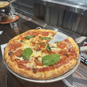 101 Crafthouse - Pepperoni and basil pizza - Pizza Near Me - Richmond, Virginia