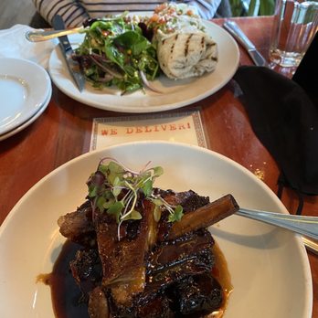 Yuca Bar - Short ribs and steak burrito with salad , yumm - Latin American Near Me - New York, New York