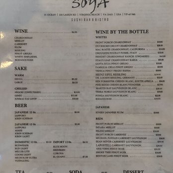 Soya - Wine Menu 7/21 - Sushi Bars Near Me - Virginia Beach, Virginia Soya - Wine Menu 7/21 - Sushi Bars Near Me - Virginia Beach, Virginia