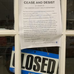 Looks closed by the county health dept. Photo taken yesterday, does anyone have more info on what happened? Looks closed by the county health dept. Photo taken yesterday, does anyone have more info on what happened?
