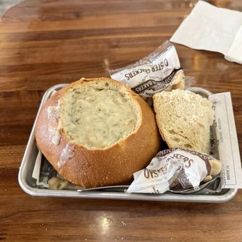 Duke's Beach Grill - New England Clam Chowder in a bread bowl - Bars Near Me - Ventura, California Duke's Beach Grill - New England Clam Chowder in a bread bowl - Bars Near Me - Ventura, California