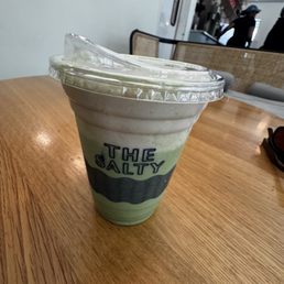 Banana Cream Cold Foam Matcha Latte