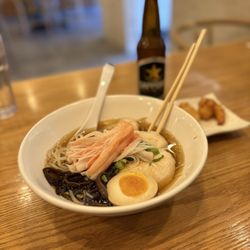 Michi Ramen - Chicken Shoyu Ramen + shrimp tempura
